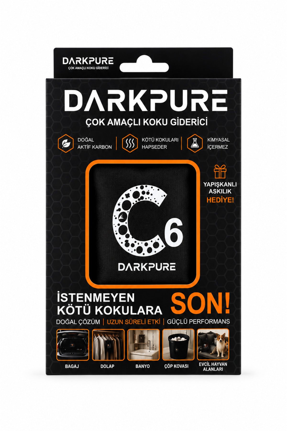 Aktif Karbon Koku Giderici – Orta Boy